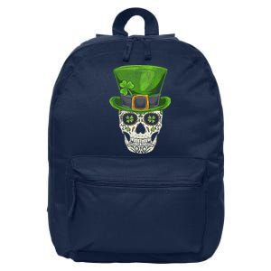 Irish Skull St Patricks Day 16 in Basic Backpack