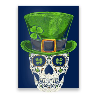 Irish Skull St Patricks Day Poster