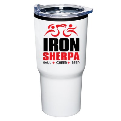 IRON SHERPA Sherpa Triathlon Triathlete Haul Cheer Beer Tumbler