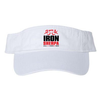 IRON SHERPA Sherpa Triathlon Triathlete Haul Cheer Beer Visor