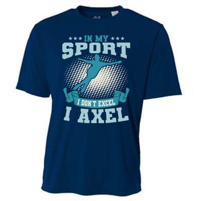 Ice Skating Skater Skates I Axel Sport Cooling Performance Crew T-Shirt