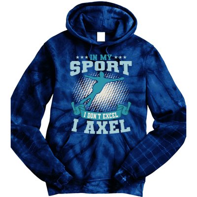 Ice Skating Skater Skates I Axel Sport Tie Dye Hoodie