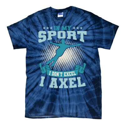 Ice Skating Skater Skates I Axel Sport Tie-Dye T-Shirt