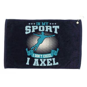 Ice Skating Skater Skates I Axel Sport Grommeted Golf Towel