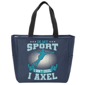 Ice Skating Skater Skates I Axel Sport Zip Tote Bag