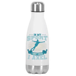 Ice Skating Skater Skates I Axel Sport Stainless Steel Insulated Water Bottle