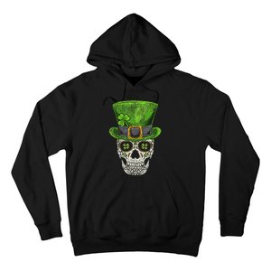 Irish Skull St Patricks Day Funny shamrock Hoodie