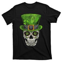 Irish Skull St Patricks Day Funny shamrock T-Shirt