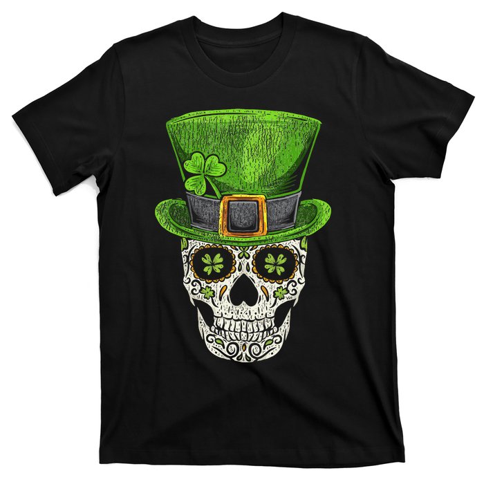 Irish Skull St Patricks Day Funny shamrock T-Shirt