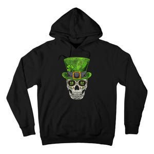 Irish Skull St Patricks Day Funny shamrock Tall Hoodie