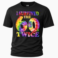 I Survived The Sixties 60s Twice Tie Dye 70th Birthday Cooling Performance Crew T-Shirt
