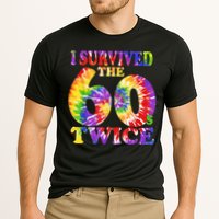 I Survived The Sixties 60s Twice Tie Dye 70th Birthday Cooling Performance Crew T-Shirt