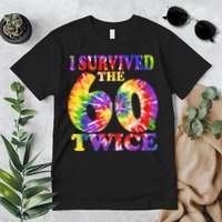 I Survived The Sixties 60s Twice Tie Dye 70th Birthday Premium T-Shirt