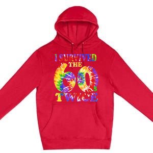 I Survived The Sixties 60s Twice Tie Dye 70th Birthday Premium Pullover Hoodie