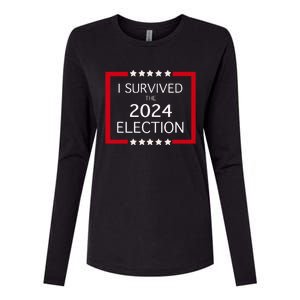 I Survived The 2024 Election Womens Cotton Relaxed Long Sleeve T-Shirt