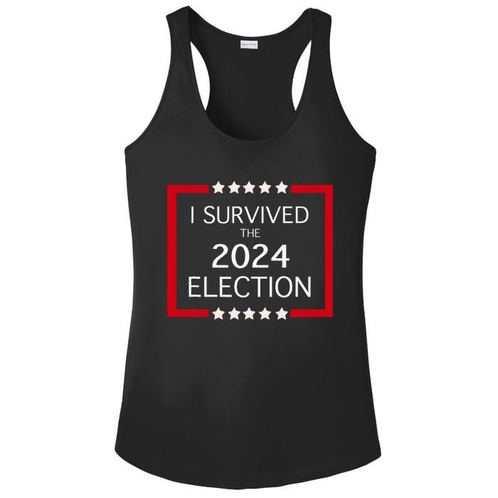 I Survived The 2024 Election Ladies PosiCharge Competitor Racerback Tank