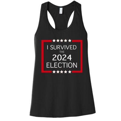 I Survived The 2024 Election Women's Racerback Tank