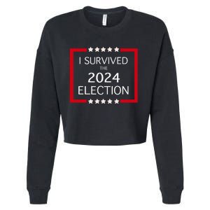 I Survived The 2024 Election Cropped Pullover Crew