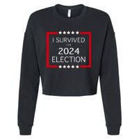 I Survived The 2024 Election Cropped Pullover Crew