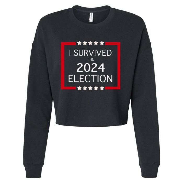 I Survived The 2024 Election Cropped Pullover Crew