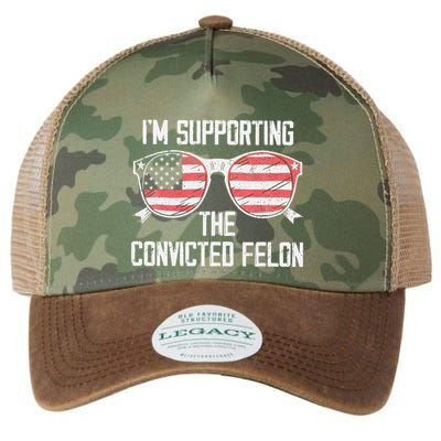 IM Supporting The Convicted Felon Legacy Tie Dye Trucker Hat