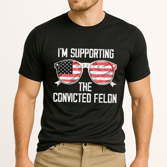 IM Supporting The Convicted Felon Cooling Performance Crew T-Shirt