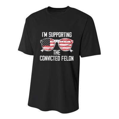 IM Supporting The Convicted Felon Youth Performance Sprint T-Shirt
