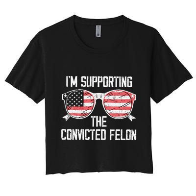 IM Supporting The Convicted Felon Crop Top