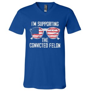 IM Supporting The Convicted Felon V-Neck T-Shirt