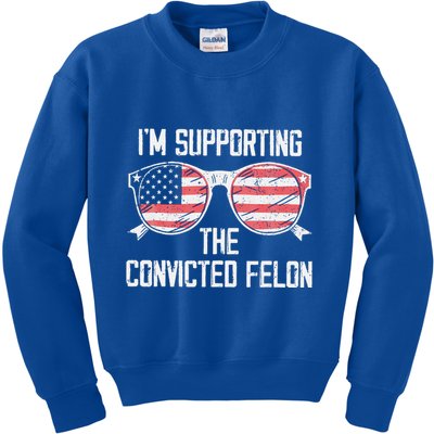 IM Supporting The Convicted Felon Kids Sweatshirt
