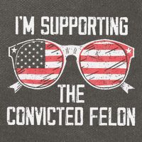 IM Supporting The Convicted Felon Cotton Canvas Backpack