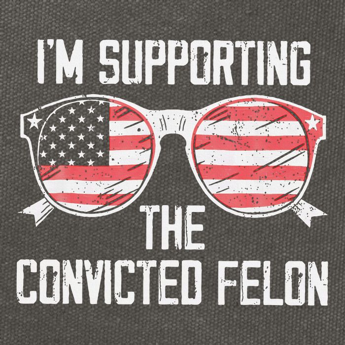 IM Supporting The Convicted Felon Cotton Canvas Backpack