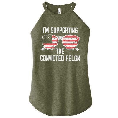 IM Supporting The Convicted Felon Women’s Perfect Tri Rocker Tank