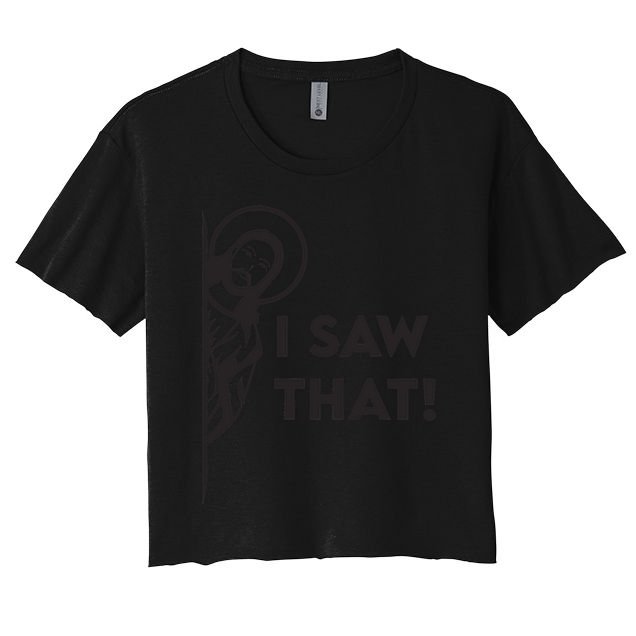 I Saw That Funny Jesus Meme Christian Crop Top