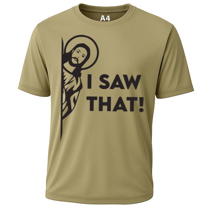 I Saw That Funny Jesus Meme Christian Cooling Performance Crew T-Shirt