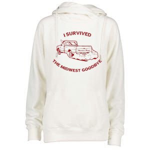 I Survived The Midwest Goodbye Womens Funnel Neck Pullover Hood