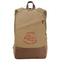 I Survived The Midwest Goodbye Cotton Canvas Backpack