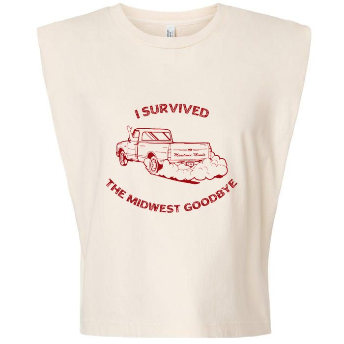 I Survived The Midwest Goodbye Garment-Dyed Women's Muscle Tee