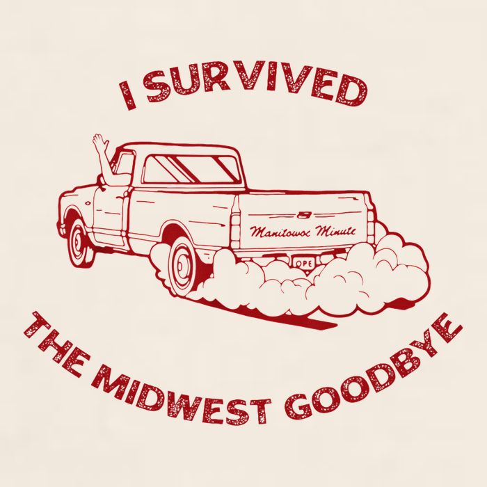 I Survived The Midwest Goodbye Garment-Dyed Women's Muscle Tee