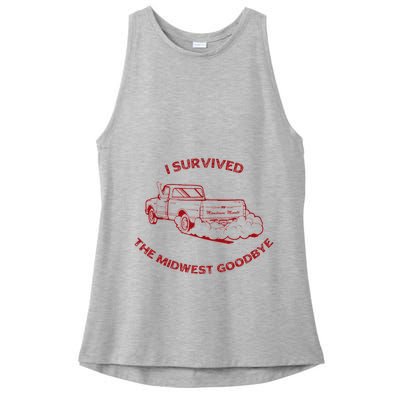 I Survived The Midwest Goodbye Ladies PosiCharge Tri-Blend Wicking Tank