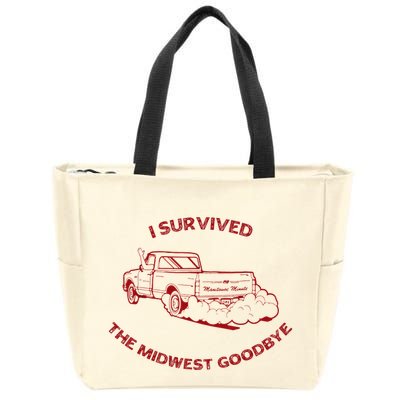 I Survived The Midwest Goodbye Zip Tote Bag