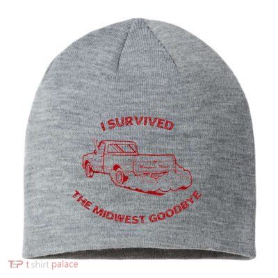 I Survived The Midwest Goodbye Sustainable Beanie