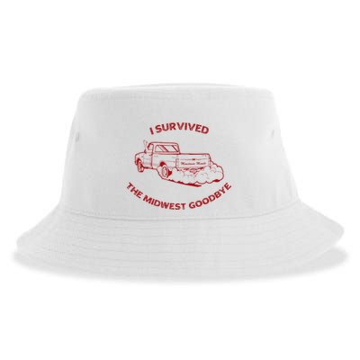 I Survived The Midwest Goodbye Sustainable Bucket Hat