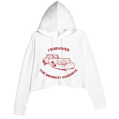 I Survived The Midwest Goodbye Crop Fleece Hoodie