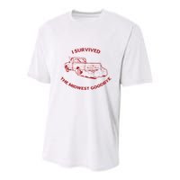 I Survived The Midwest Goodbye Youth Performance Sprint T-Shirt