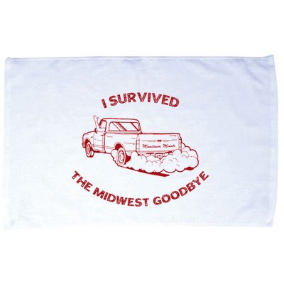 I Survived The Midwest Goodbye Microfiber Hand Towel