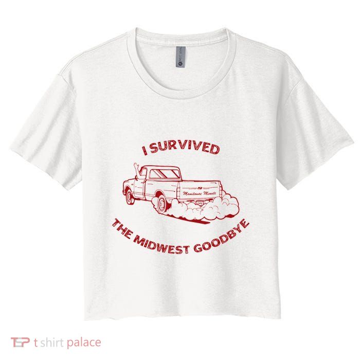 I Survived The Midwest Goodbye Crop Top
