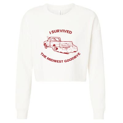 I Survived The Midwest Goodbye Cropped Pullover Crew