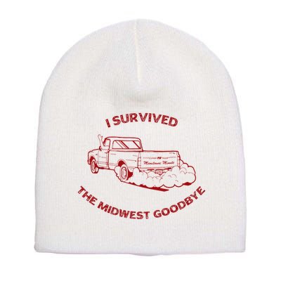 I Survived The Midwest Goodbye Short Acrylic Beanie