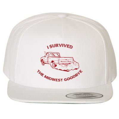 I Survived The Midwest Goodbye Wool Snapback Cap